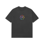 Unisex Kalki avatar premium oversized tee black Hindu mythology chakra design Western Collar